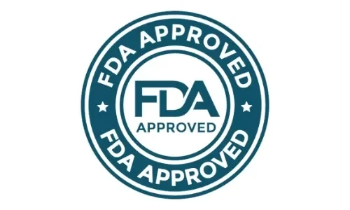 FDA-registered facility seal as shown by the brand