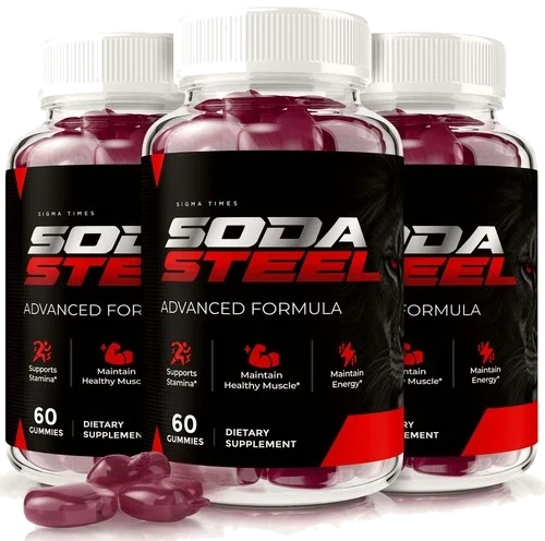 Soda Steel™ three-bottle pack as shown on the brand's page